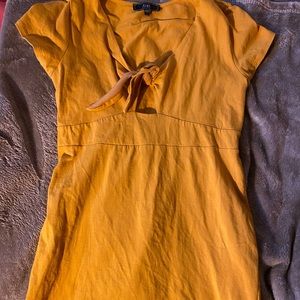 Mustard yellow dress